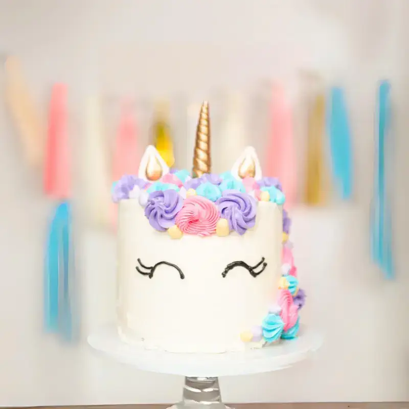 whimsical unicorn cake